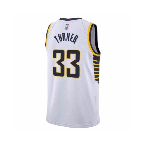 Men's Indiana Pacers Myles Turner #33 Nike White 2022/23 Swingman Jersey - Association Edition