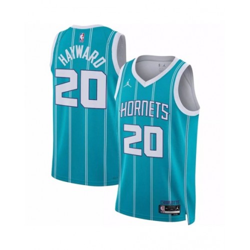 Men's Charlotte Hornets Gordon Hayward #20 Green 22/23 Swingman Jersey - Icon Edition