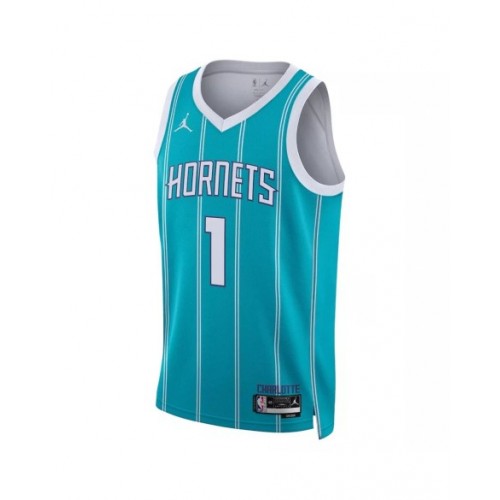 Men's Charlotte Hornets LaMelo Ball #1 Green 22/23 Swingman Jersey - Icon Edition