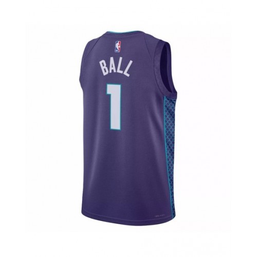 Men's Charlotte Hornets LaMelo Ball #1 Purple 22/23 Swingman Jersey - Statement Edition