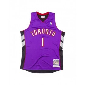 Men's Toronto Raptors Tracy McGrady #1 Mitchell & Ness Purple 99-00 Hardwood Classics Jersey