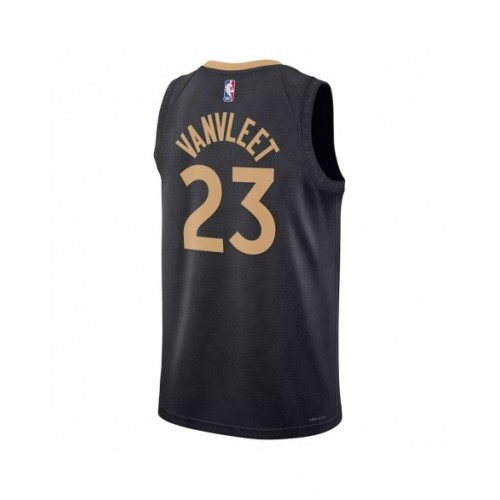 Men's Toronto Raptors Fred VanVleet #23 Nike Black 2022/23 Swingman Jersey - City Edition