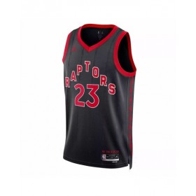 Men's Toronto Raptors Fred VanVleet #23 Jordan Brand Black 2022/23 Swingman Jersey - Statement Edition