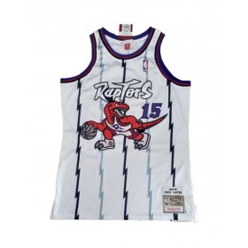 Men's Toronto Raptors Carter #15 Mitchell & Ness White 1998/99 Swingman NBA Jersey