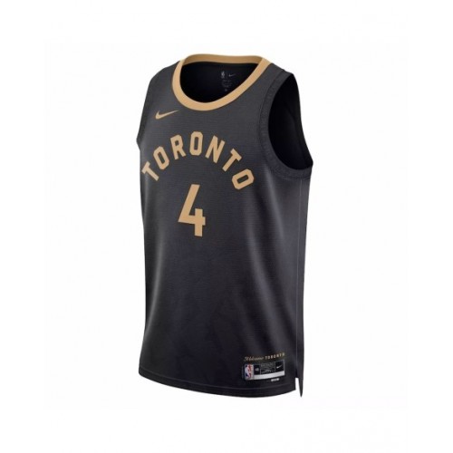 Men's Toronto Raptors Scottie Barnes #4 Nike Black 2022/23 Swingman Jersey - City Edition