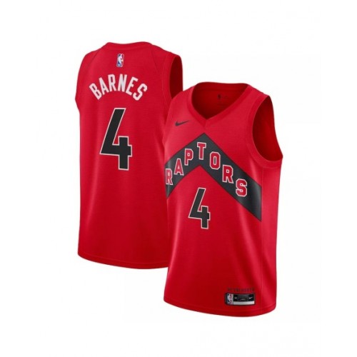 Men's Toronto Raptors Scottie Barnes #4 Red 2022/23 Swingman Jersey - Icon Edition