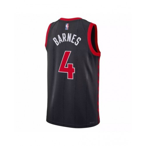 Men's Toronto Raptors Scottie Barnes #4 Jordan Brand Black 2022/23 Swingman Jersey - Statement Edition