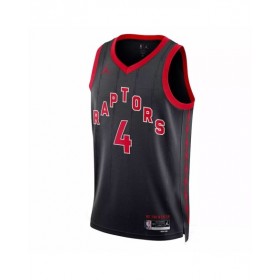 Men's Toronto Raptors Scottie Barnes #4 Jordan Brand Black 2022/23 Swingman Jersey - Statement Edition