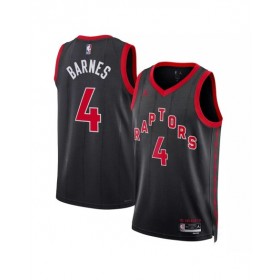 Men's Toronto Raptors Scottie Barnes #4 Jordan Brand Black 2022/23 Swingman Jersey - Statement Edition