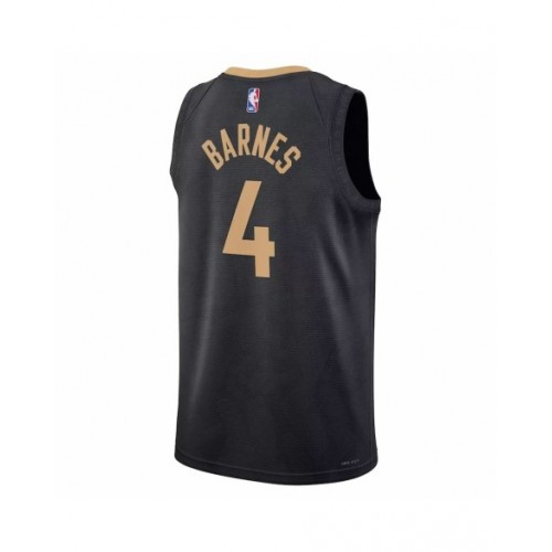 Men's Toronto Raptors Scottie Barnes #4 Nike Black 2022/23 Swingman Jersey - City Edition