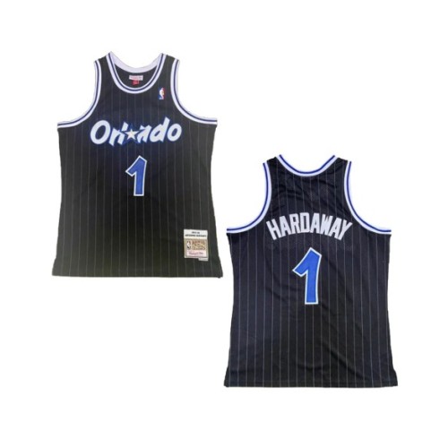 Men's Orlando Magic Hardaway #1 Mitchell & Ness Black 1994/95 Swingman NBA Jersey