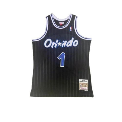 Men's Orlando Magic Hardaway #1 Mitchell & Ness Black 1994/95 Swingman NBA Jersey