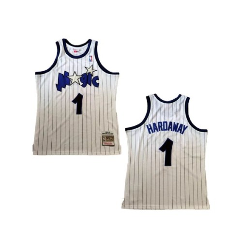 Men's Orlando Magic Hardaway #1 Mitchell & Ness White 1993/94 Swingman NBA Jersey