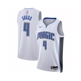 Men's Orlando Magic Jalen Suggs #4 Nike White 2022/23 Swingman NBA Jersey - Association Edition