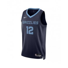 Men's Memphis Grizzlies Ja Morant #12 Navy Hardwood Classics 2022/23 Swingman Jersey - Icon Edition