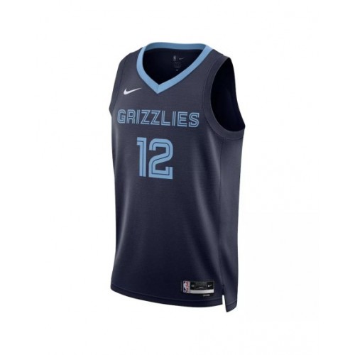 Men's Memphis Grizzlies Ja Morant #12 Navy Hardwood Classics 2022/23 Swingman Jersey - Icon Edition