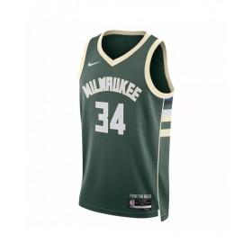 Milwaukee Bucks Giannis Antetokounmpo #34 Nike Hunter Green 2022/23 Swingman Jersey - Icon Edition