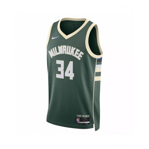 Milwaukee Bucks Giannis Antetokounmpo #34 Nike Hunter Green 2022/23 Swingman Jersey - Icon Edition