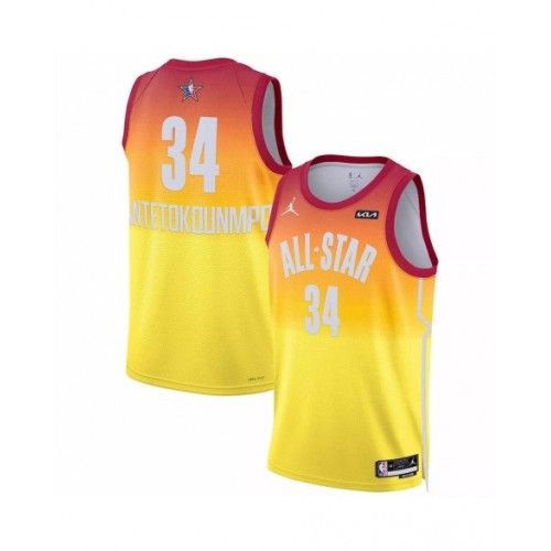 Men's Giannis Antetokounmpo Jordan Brand Orange 2023 NBA All-Star Game Swingman Jersey