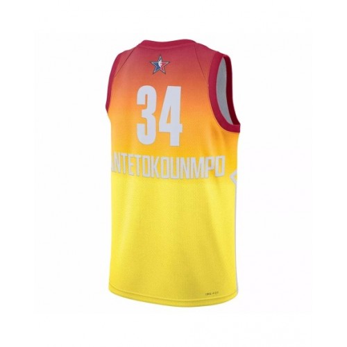 Men's Giannis Antetokounmpo Jordan Brand Orange 2023 NBA All-Star Game Swingman Jersey