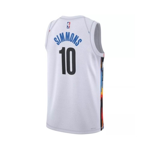 Men's Brooklyn Nets Ben Simmons #10 White 2022/23 Swingman Jersey - City Edition