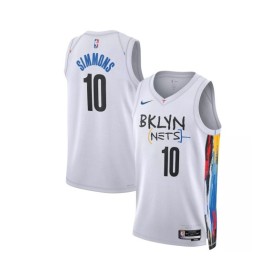 Men's Brooklyn Nets Ben Simmons #10 White 2022/23 Swingman Jersey - City Edition