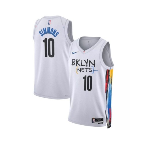 Men's Brooklyn Nets Ben Simmons #10 White 2022/23 Swingman Jersey - City Edition