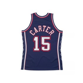 Men's New Jersey Nets Vince Carter #15 Mitchell & Ness White 06-07 Hardwood Classics Swingman Jersey