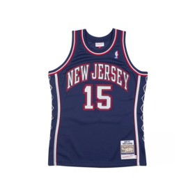 Men's New Jersey Nets Vince Carter #15 Mitchell & Ness White 06-07 Hardwood Classics Swingman Jersey