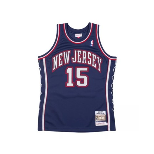 Men's New Jersey Nets Vince Carter #15 Mitchell & Ness White 06-07 Hardwood Classics Swingman Jersey