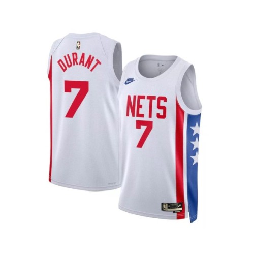 Men's Brooklyn Nets Kevin Durant #7 White 2022/23 Swingman Jersey - Classic Edition