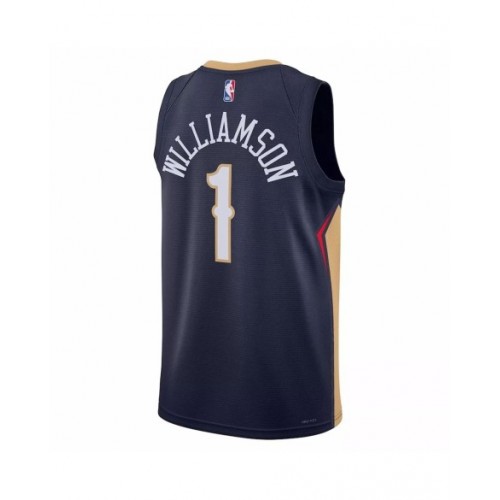 Men's New Orleans Pelicans Zion Williamson #1 Navy 22/23 Jersey - Icon Edition