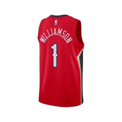 Men's New Orleans Pelicans Zion Williamson #1 Jordan Brand Red 22/23 Jersey-Statement Edition