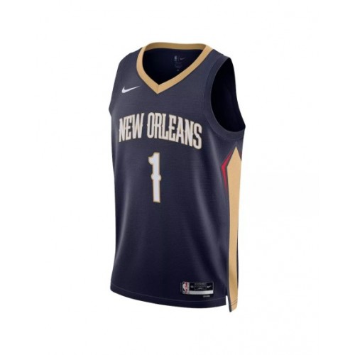 Men's New Orleans Pelicans Zion Williamson #1 Navy 22/23 Jersey - Icon Edition