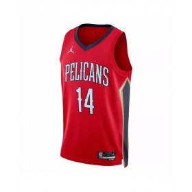 Men's New Orleans Pelicans Brandon Ingram #14 Jordan Brand Red 2022/23 Swingman Jersey - Statement Edition