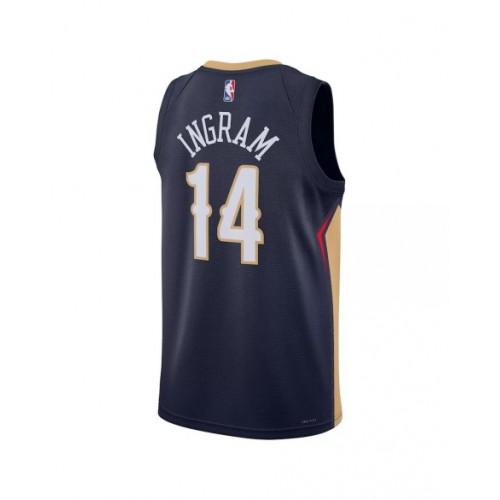 Men's New Orleans Pelicans Brandon Ingram #14 Navy 22/23 Jersey - Icon Edition