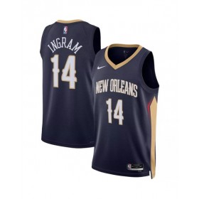 Men's New Orleans Pelicans Brandon Ingram #14 Navy 22/23 Jersey - Icon Edition