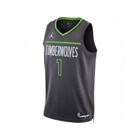 Men's Minnesota Timberwolves Anthony Edwards #1 Jordan Brand Gray 2022/23 Swingman Jersey - Statement Edition