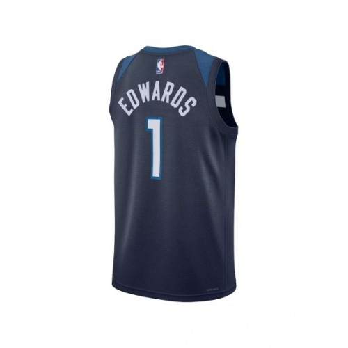 Men's Minnesota Timberwolves Anthony Edwards #1 Nike Navy 2022/23 Swingman Jersey - Icon Edition