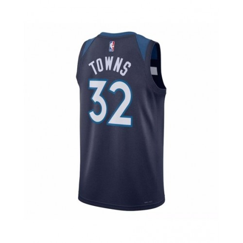 Men's Minnesota Timberwolves Karl-Anthony Towns #32 Nike Navy 2022/23 Swingman Jersey - Icon Edition