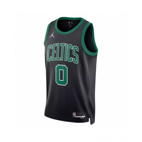 Men's Boston Celtics Jayson Tatum #0 Jordan Brand Black 2022/23 Statement Edition Swingman Jersey