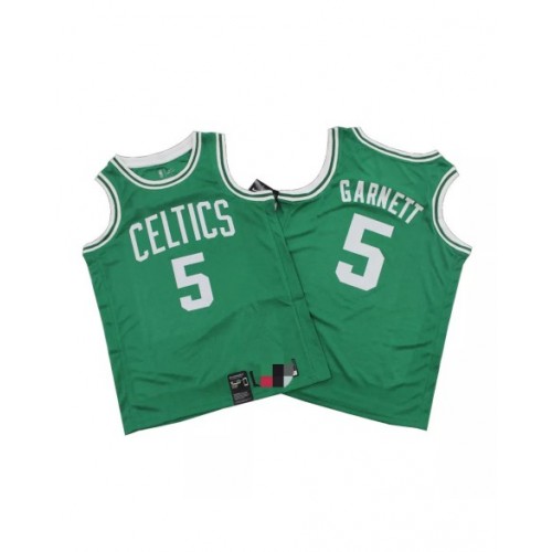 Men's Boston Celtics Kevin Garnett #5 Green Swingman Jersey - Icon Edition