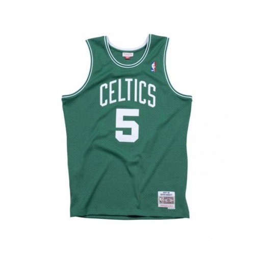 Men's Boston Celtics Kevin Garnet #5 Mitchell & Ness Green 2007-08 Hardwood Classics Swingman Jersey