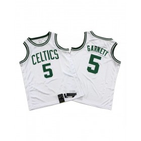 Men's Boston Celtics Kevin Garnett #5 White Swingman Jersey - Icon Edition