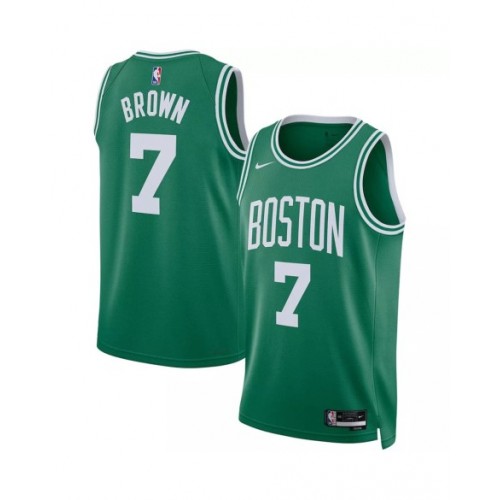 Men's Boston Celtics Jaylen Brown #7 Nike Kelly Green 2022/23 Swingman Jersey - Icon Edition