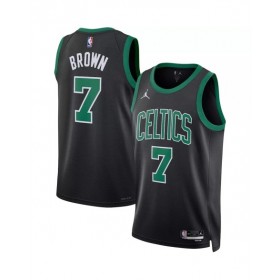 Men's Boston Celtics Jaylen Brown #7 Jordan Brand Black 2022/23 Statement Edition Swingman Jersey