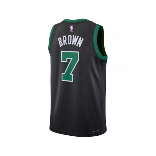 Men's Boston Celtics Jaylen Brown #7 Jordan Brand Black 2022/23 Statement Edition Swingman Jersey