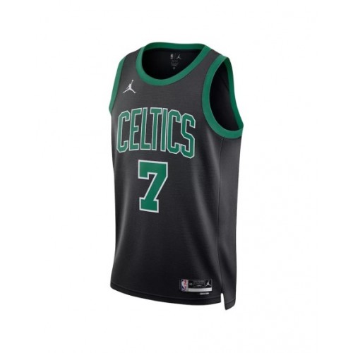 Men's Boston Celtics Jaylen Brown #7 Jordan Brand Black 2022/23 Statement Edition Swingman Jersey