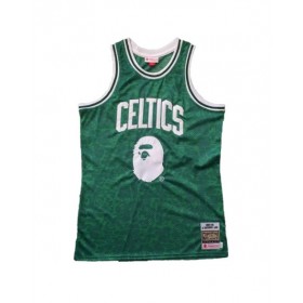 BAPE X Mitchell & Ness Celtics ABC Green Basketball Swingman Jersey