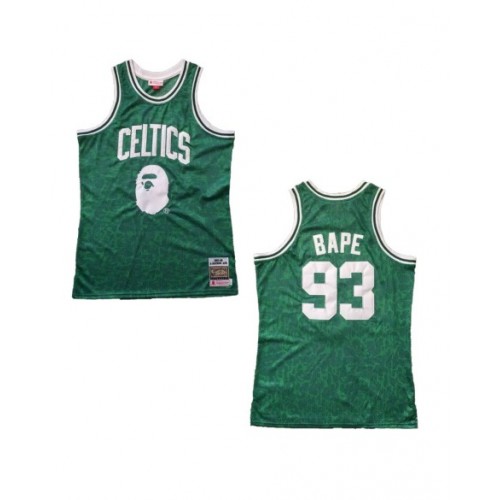 BAPE X Mitchell & Ness Celtics ABC Green Basketball Swingman Jersey